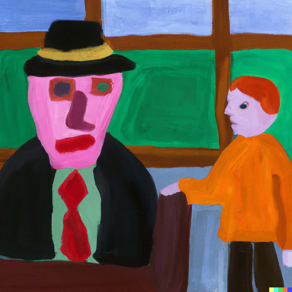 Artist engaging with a mentor to gain guidance on sustaining an art career.