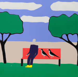 A man in a park with trees representing Creative obstacles