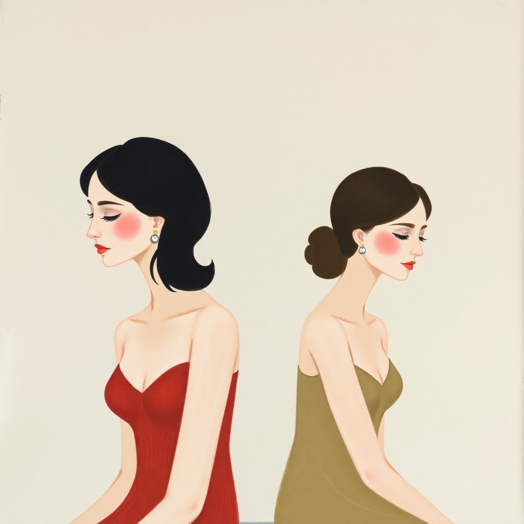 Two sad women, symbolizing how Anxiety and Depression give rise to bad life decisions