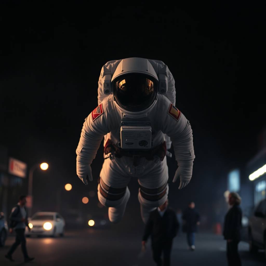 A man in space making his dreams come true.