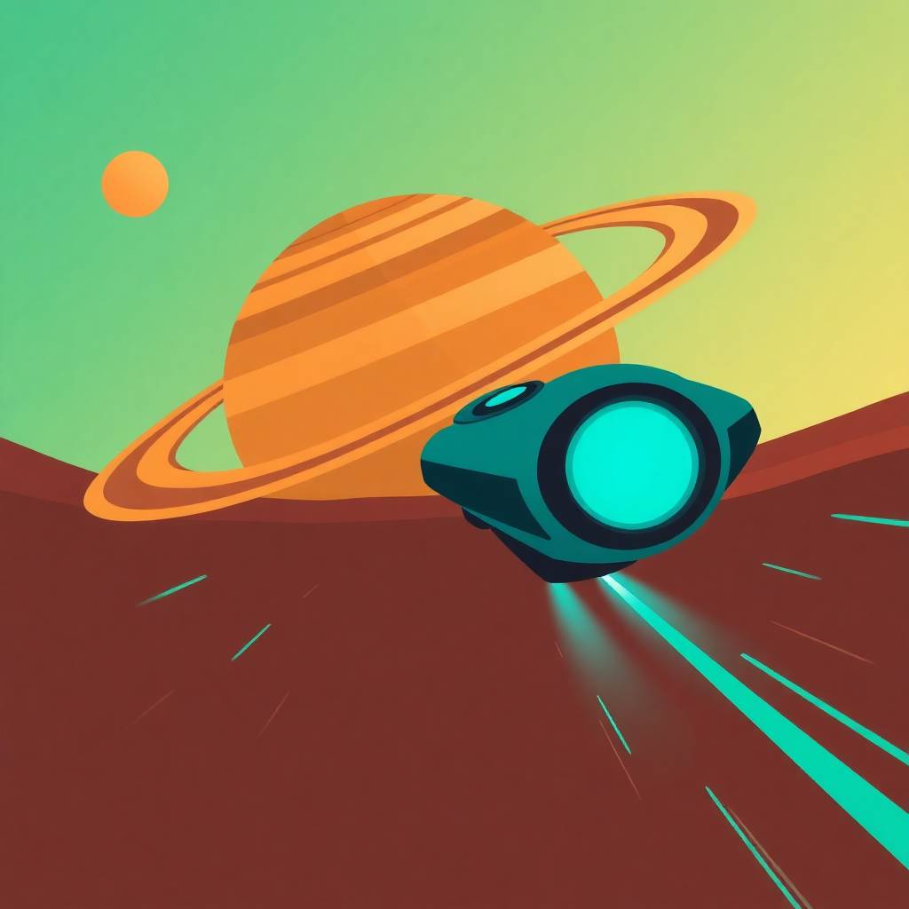 A cartoon drawing of planets in outer space with a space ship, humorously reflecting the idea of What Critique Can’t Do for Artists.