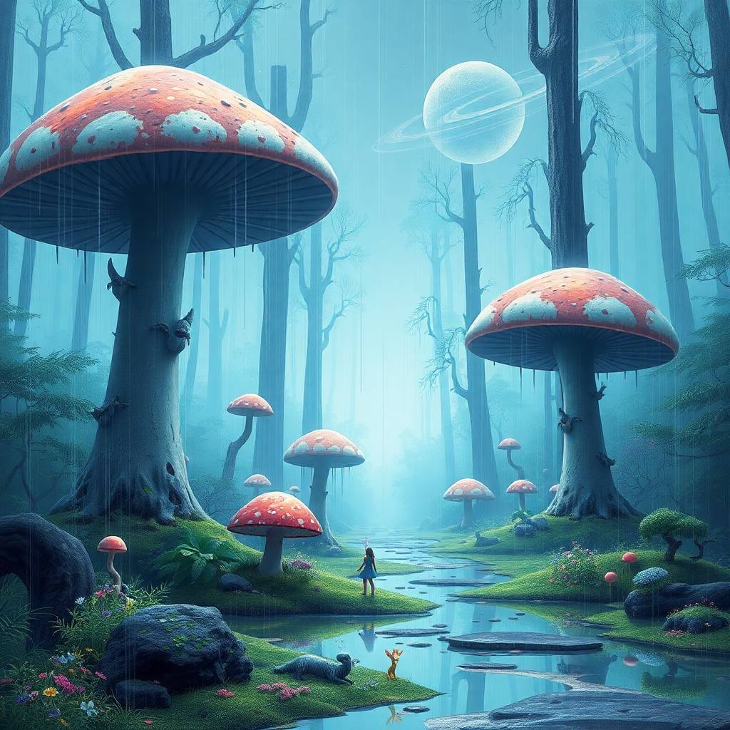 A magical forest depicting the idea of Art as a Spiritual Mirror (aka, You're Not Just Doodling)