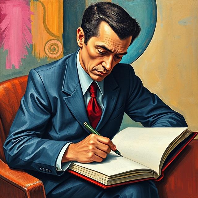 a man writing in his journal, which is the gateway to flow, insight, and weirdly accurate inner wisdom