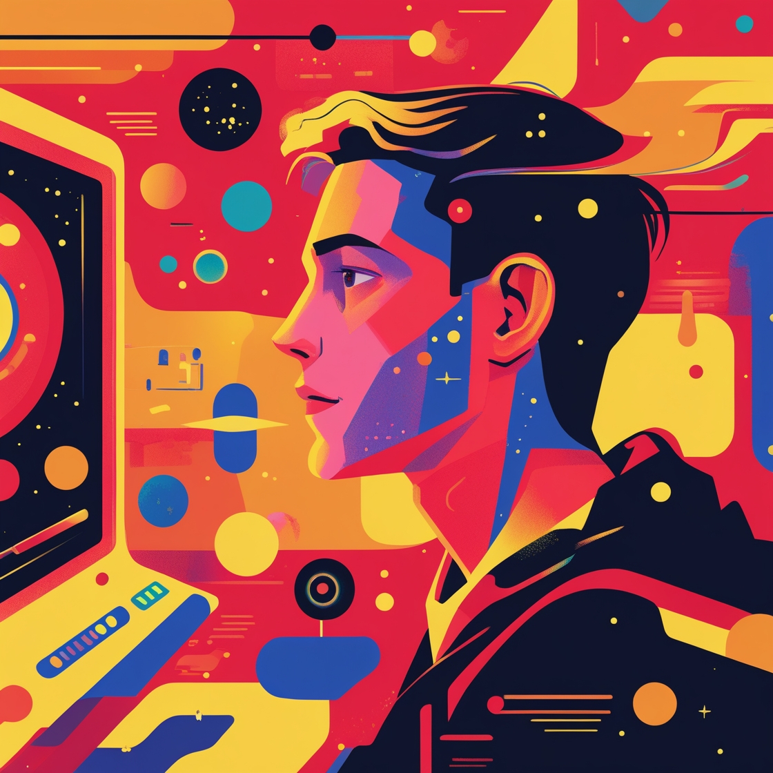 A young man looking at a screen, feeling digital burnout
