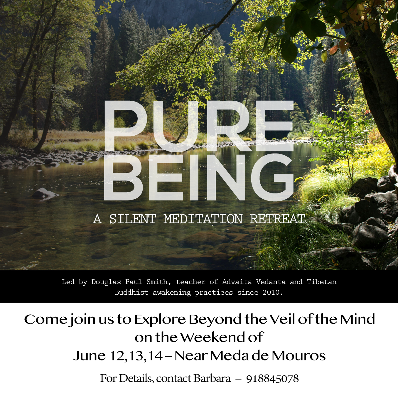 Advaita Vedanta Meditation Retreat Flyer